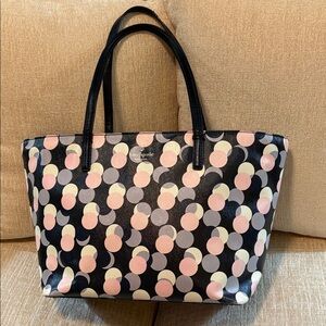 Kate Spade Multicolor Polka Dot Tote Storybook